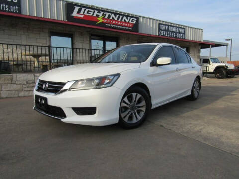 2014 Honda Accord for sale at Lightning Motorsports in Grand Prairie TX