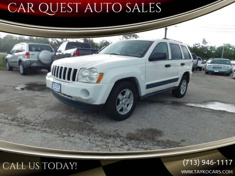 2006 Jeep Grand Cherokee for sale at CAR QUEST AUTO SALES in Houston TX