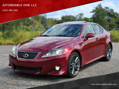 2013 Lexus IS 250 for sale at AFFORDABLE ONE LLC in Orlando FL
