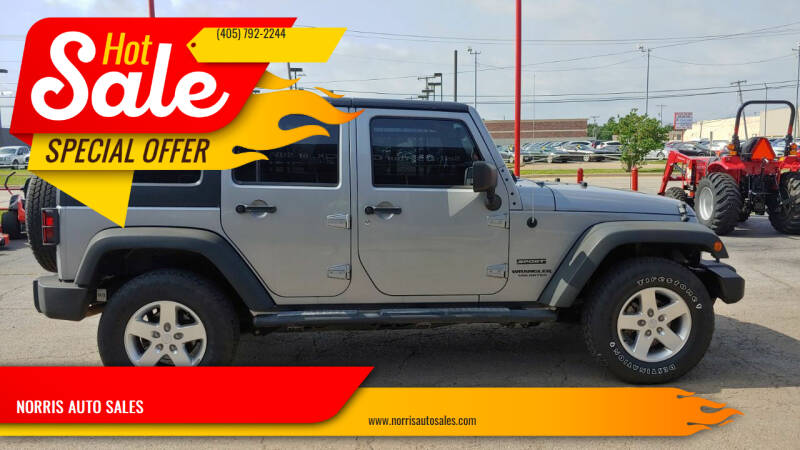 2014 Jeep Wrangler Unlimited for sale at NORRIS AUTO SALES in Oklahoma City OK