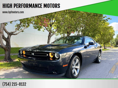 2019 Dodge Challenger for sale at HIGH PERFORMANCE MOTORS in Hollywood FL