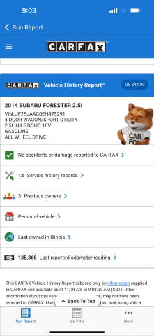 2014 Subaru Forester 2.5i