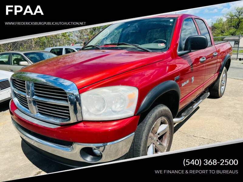 2008 Dodge Ram 1500 for sale at FPAA in Fredericksburg VA