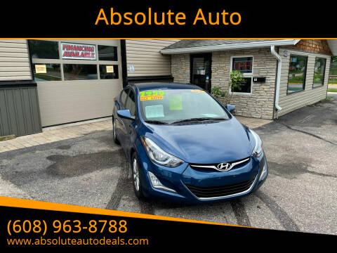 2014 Hyundai Elantra for sale at Absolute Auto in Baraboo WI
