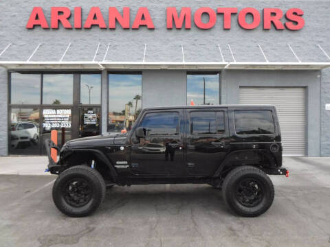 2013 Jeep Wrangler Unlimited for sale at Ariana Motors LLC- Boulder highway in Las Vegas NV