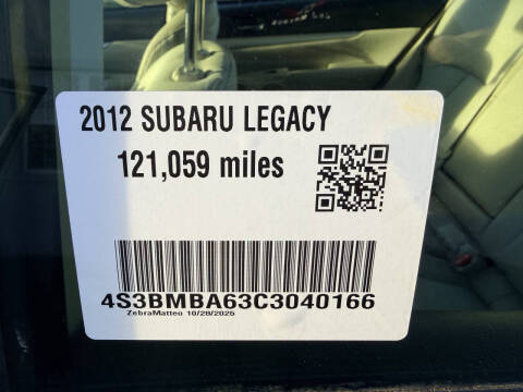 2012 Subaru Legacy 2.5i