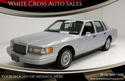 1993 Lincoln Town Car for sale at White Cross Auto Sales in Chapel Hill NC