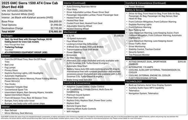 2025 GMC Sierra 1500 AT4's photo