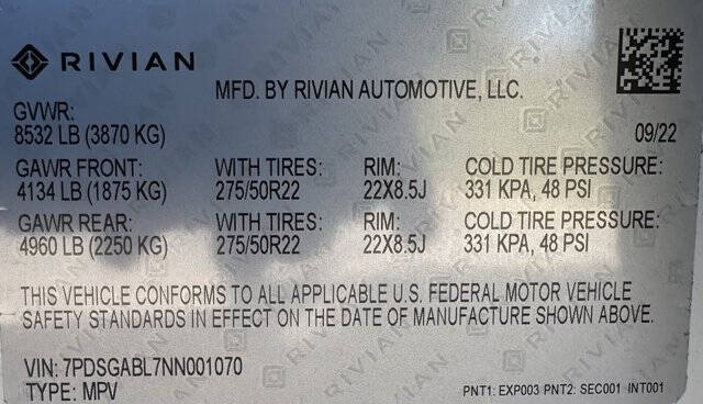 2022 Rivian R1S Launch Edition