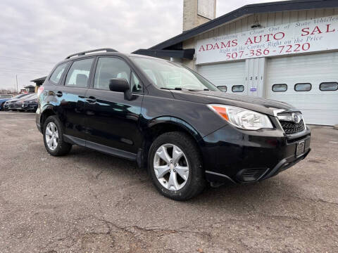 2016 Subaru Forester for sale at Adams Auto Sales Inc in Mankato MN