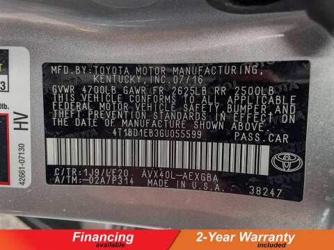 2016 Toyota Avalon Hybrid XLE Premium