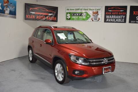 2013 Volkswagen Tiguan for sale at Kian Auto Sales in Sacramento CA