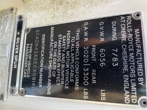 1984 Rolls-Royce Silver Spur