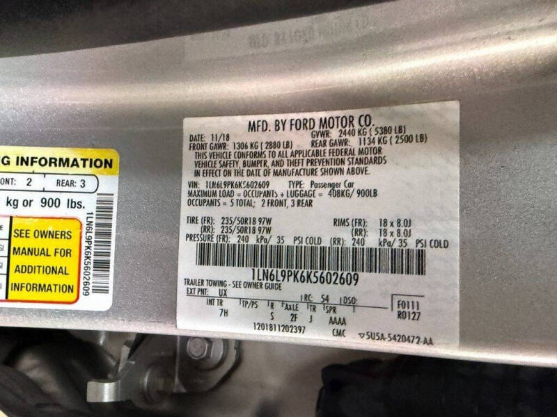 2019 Lincoln Continental