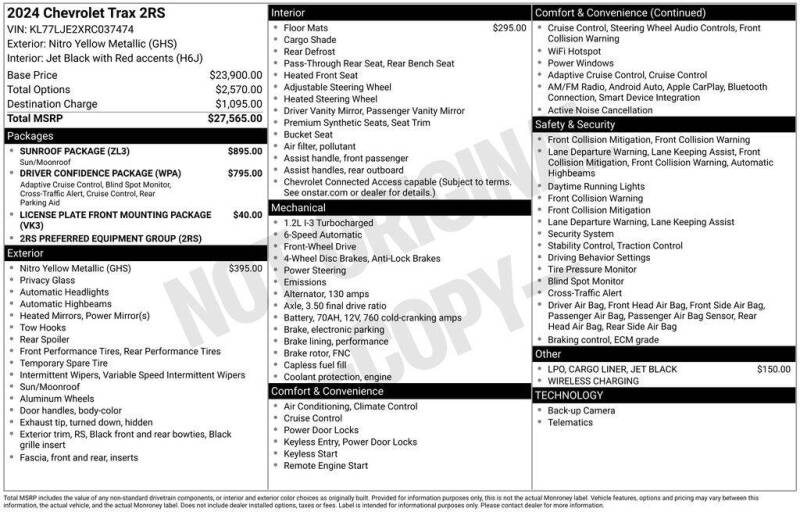 2024 Chevrolet Trax RS