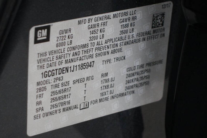 2018 Chevrolet Colorado