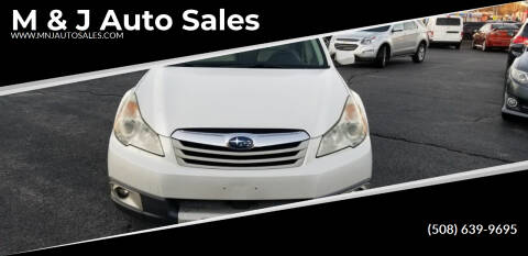 2011 Subaru Outback for sale at M & J Auto Sales in Attleboro MA