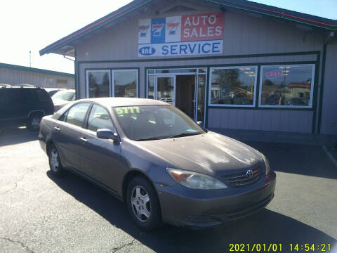 2002 Toyota Camry for sale at 777 Auto Sales and Service in Tacoma WA