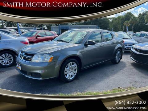 2013 Dodge Avenger for sale at Smith Motor Company, Inc. in Mc Cormick SC