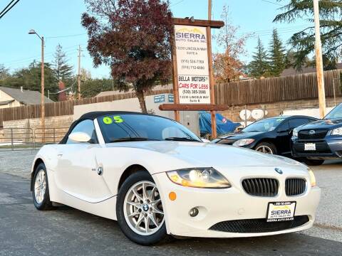 2005 BMW Z4 for sale at Sierra Auto Sales Inc in Auburn CA
