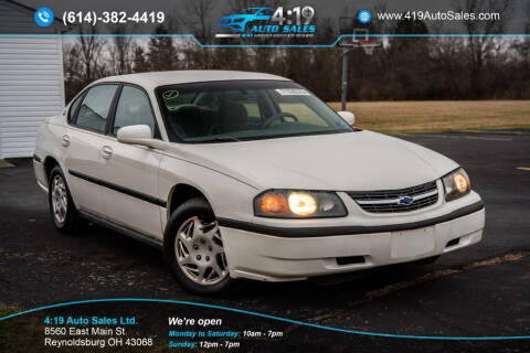 2003 Chevrolet Impala for sale at 4:19 Auto Sales LTD in Reynoldsburg OH