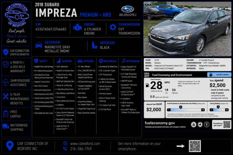 2018 Subaru Impreza Premium