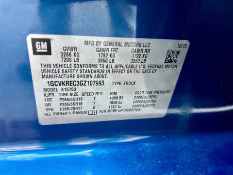 2016 Chevrolet Silverado 1500 LT Z71