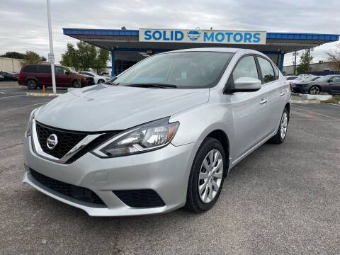 2019 Nissan Sentra for sale at SOLID MOTORS LLC in Garland TX