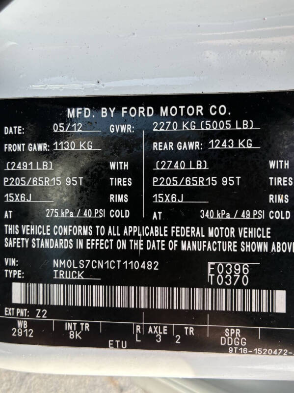 2012 Ford Transit Connect XL