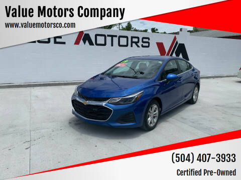 2019 Chevrolet Cruze for sale at Value Motors Company in Marrero LA