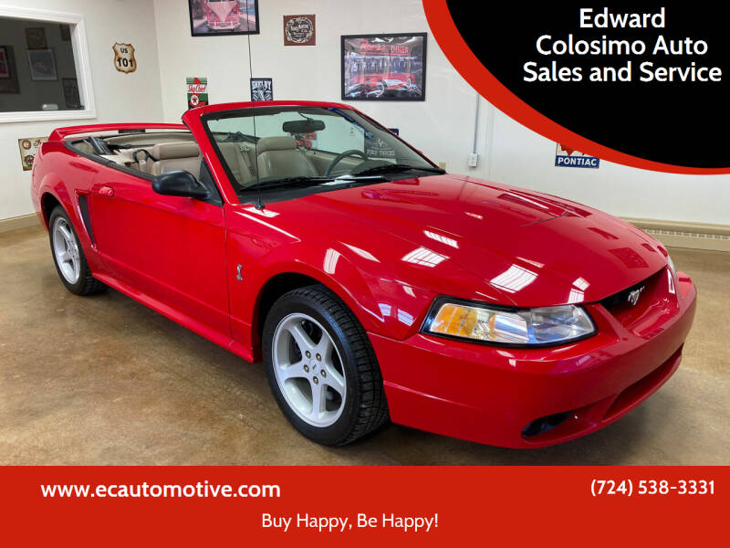 1999 Ford Mustang SVT Cobra for sale at Edward Colosimo Auto Sales and Service in Evans City PA