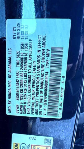 2021 Honda Pilot EX-L