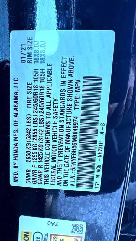 2021 Honda Pilot EX-L