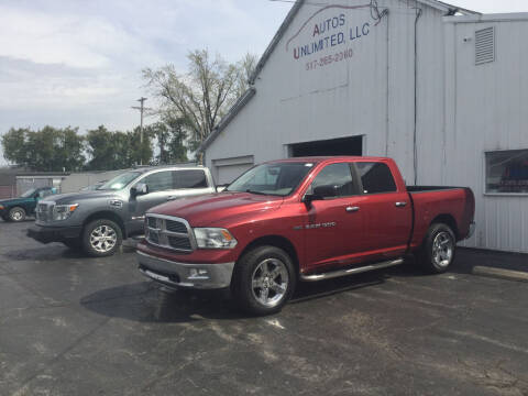 2011 RAM 1500 for sale at Autos Unlimited, LLC in Adrian MI