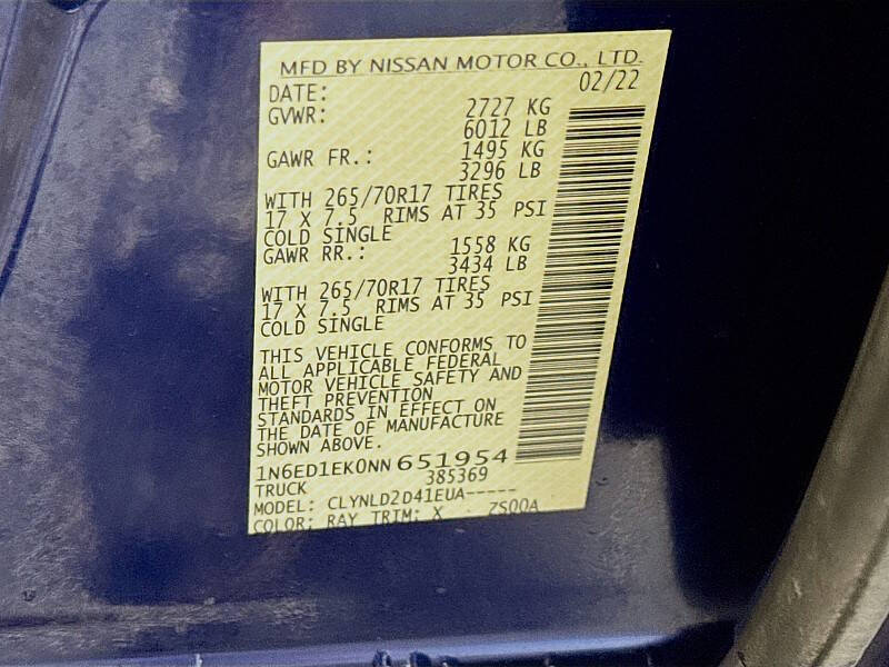 2022 Nissan Frontier