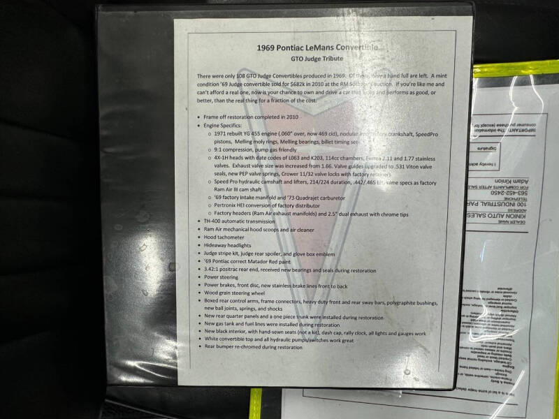 1969 Pontiac Le Mans