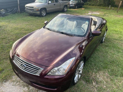 2010 Infiniti G37 Convertible for sale at Amo's Automotive Services in Tampa FL