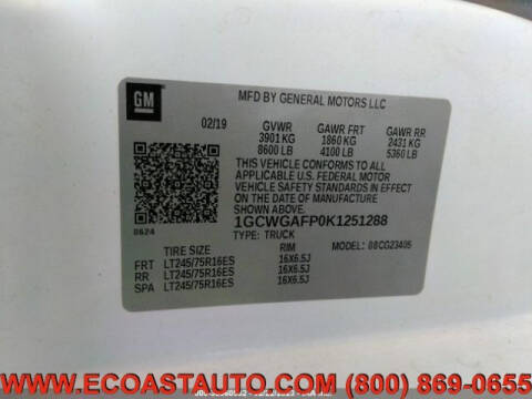 2019 Chevrolet Express 2500