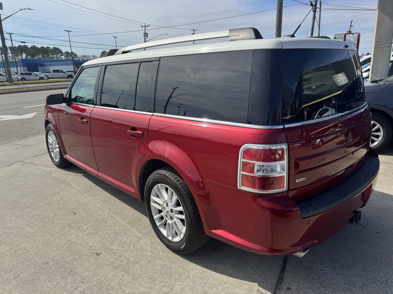 Red 2014 Ford Flex SEL AWD SEL 4dr Crossover 2