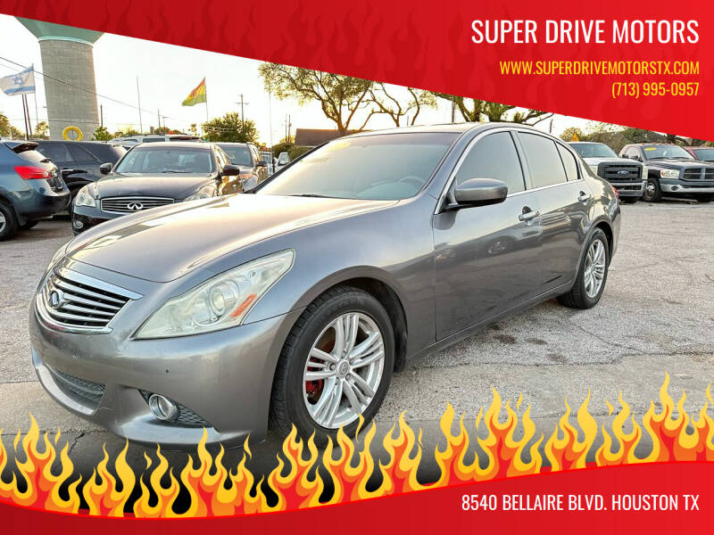 2012 Infiniti G37 Sedan for sale at SUPER DRIVE MOTORS in Houston TX