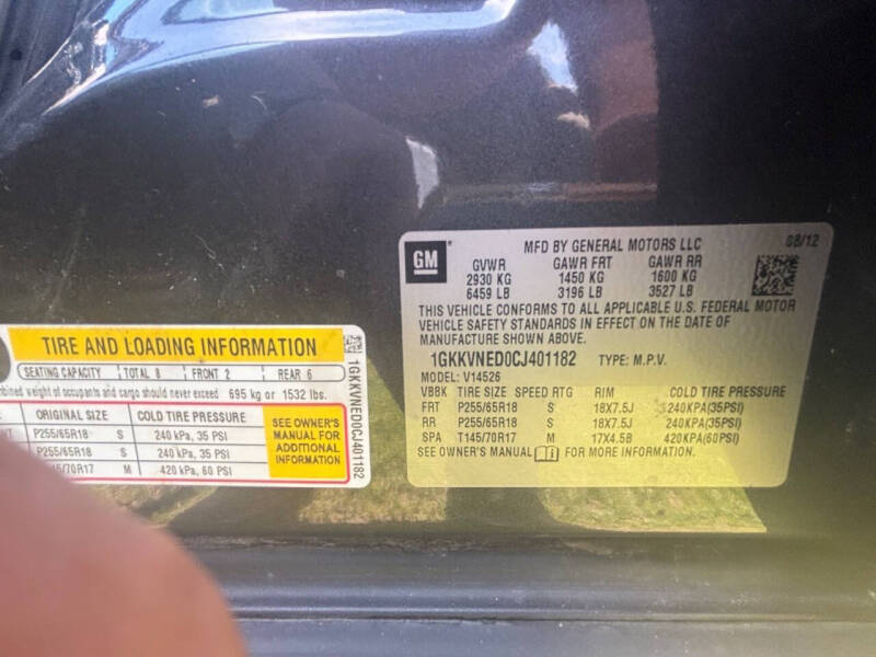 2012 GMC Acadia SL