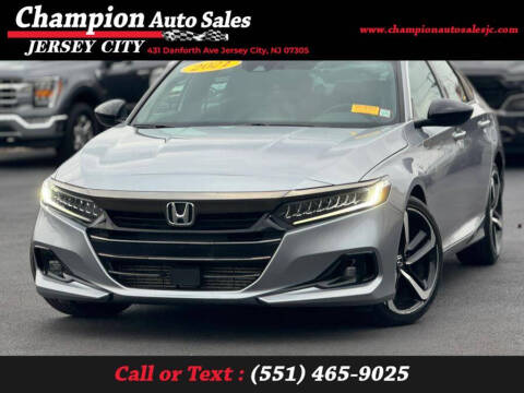 2021 Honda Accord for sale at CHAMPION AUTO SALES OF JERSEY CITY in Jersey City NJ