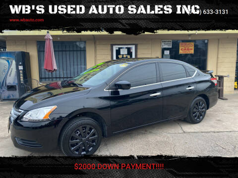 2014 Nissan Sentra for sale at WB'S USED AUTO SALES INC in Houston TX