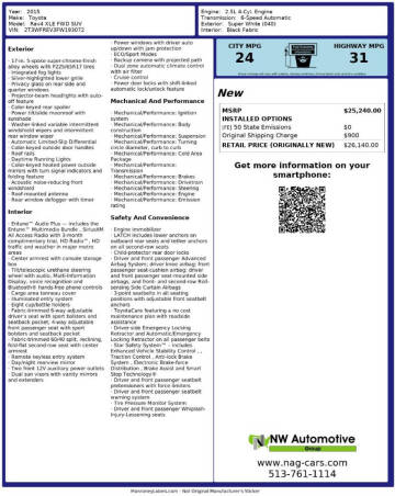 2015 Toyota RAV4 XLE