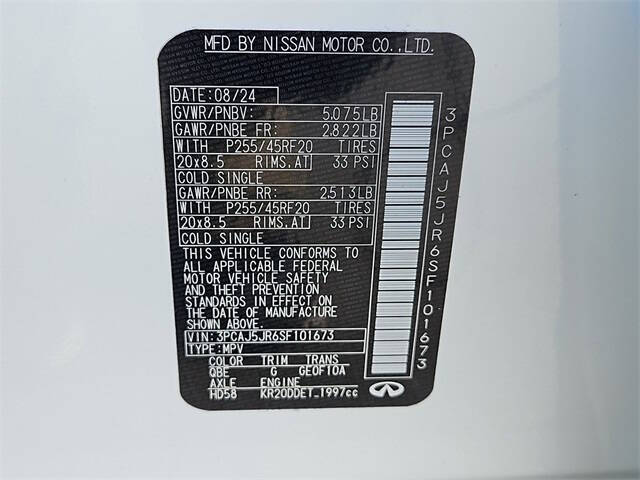 2025 Infiniti QX55 Luxe