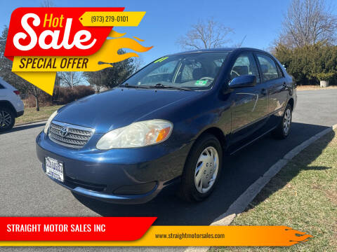 2007 Toyota Corolla for sale at STRAIGHT MOTOR SALES INC in Paterson NJ