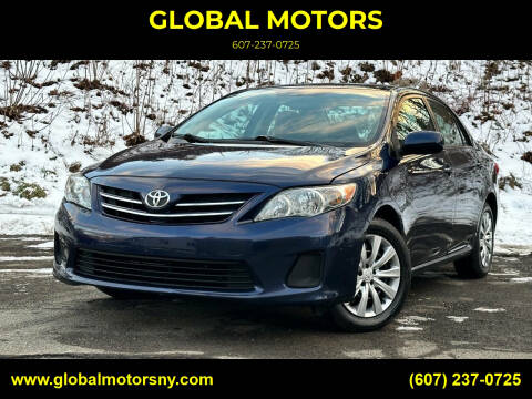 2013 Toyota Corolla for sale at GLOBAL MOTORS in Binghamton NY