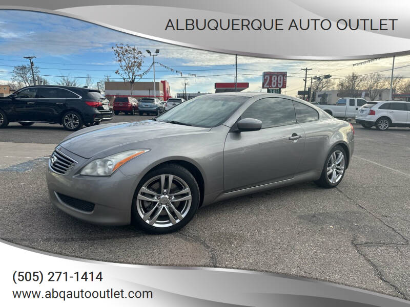 2009 Infiniti G37 Coupe for sale at ALBUQUERQUE AUTO OUTLET in Albuquerque NM