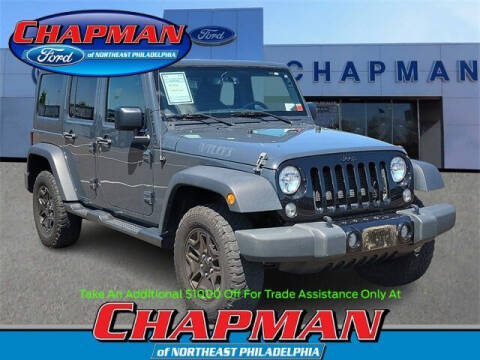 2017 Jeep Wrangler Unlimited for sale at CHAPMAN FORD NORTHEAST PHILADELPHIA in Philadelphia PA