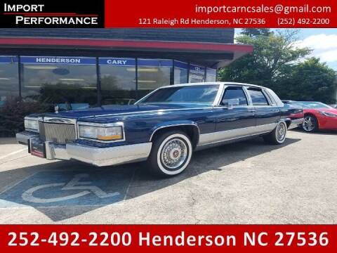 1991 Cadillac Brougham for sale at Import Performance Sales - Henderson in Henderson NC